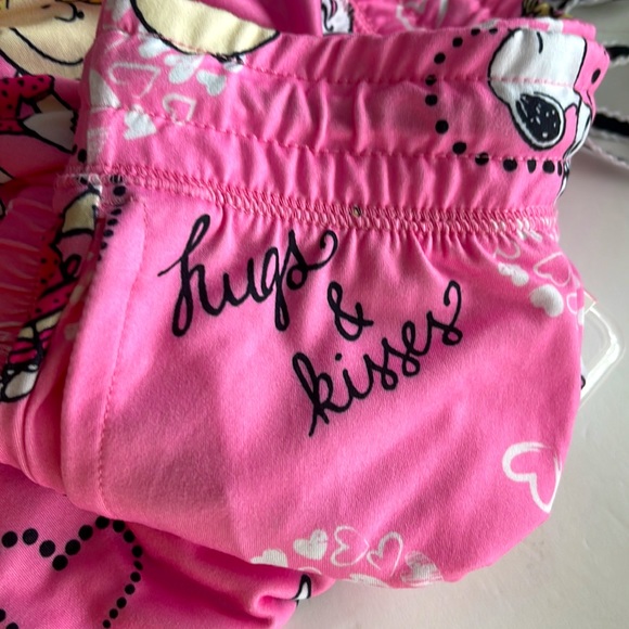 NWT Peanuts Joggers Sleepwear Pink Pants Pockets Women Plus Size 2X - Picture 5 of 5